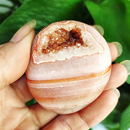 Seda natural y ágata en bruto en piedra de palma original para regalo del hogar 3