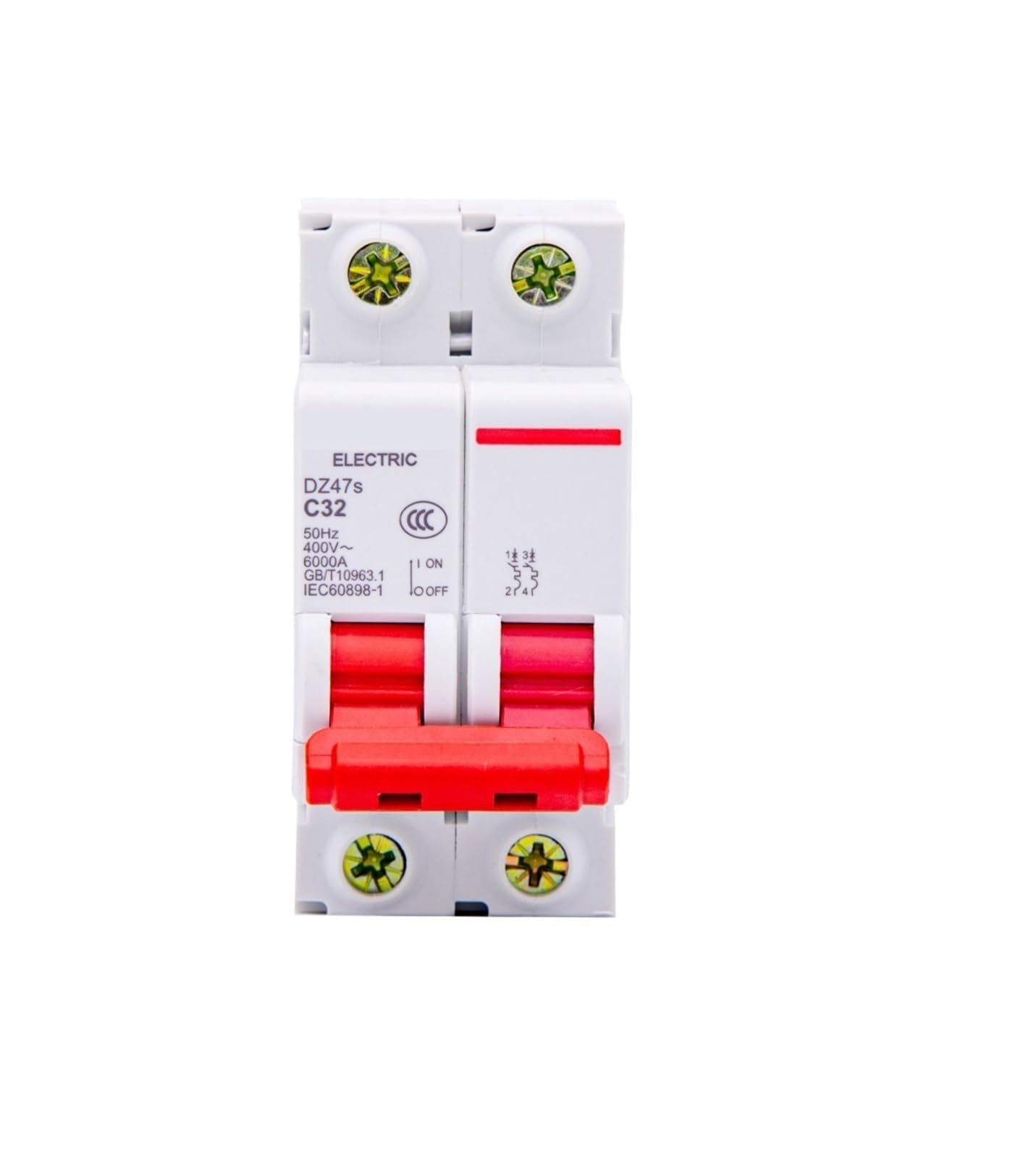 AC MCB DZ47S C Curve 230/400V~ 50HZ/60HZ Mini Circuit Breaker Switch 1P 2P 3P 4P 3A 6A 10A 16A 20A 25A 32A 40A 50A 63A(KL-a113,40A)
