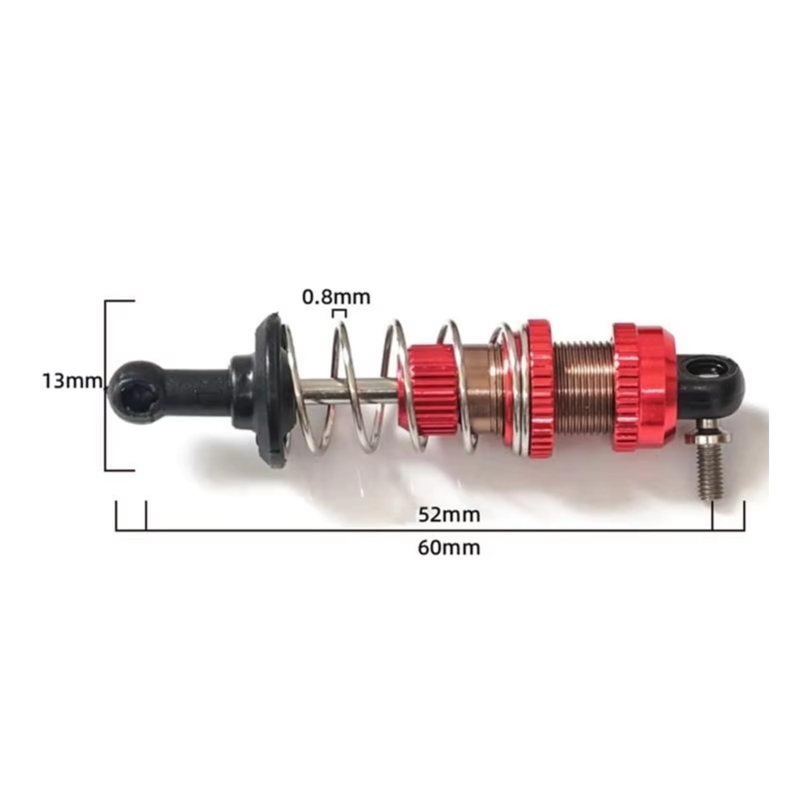 Compatible con SG1603 para UDIRC UD1601 UD1603 UD1604 UD1607 1/16 Accesorios para Mejora De Coche RC, 16 Amortiguadores Metálicos RC Coche Accesorio