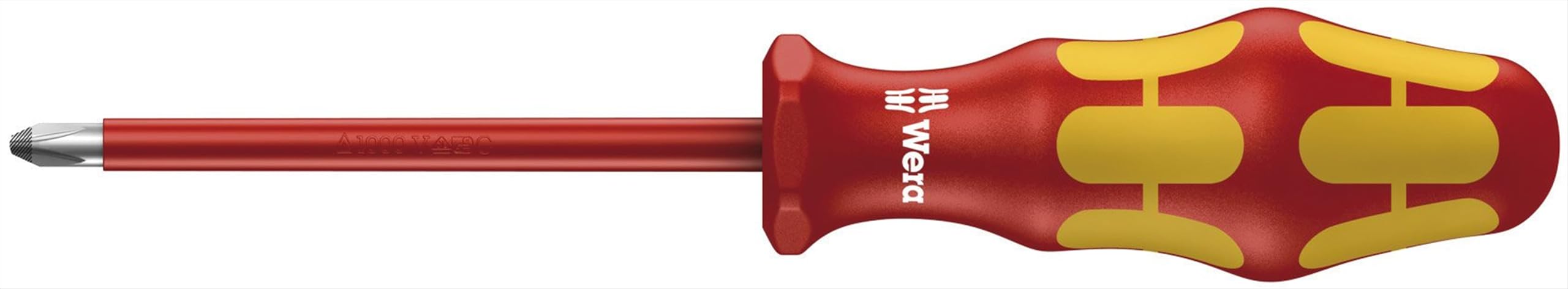 Wera Pz0 X 80Mm Kraftform Vde Insulated Lasertip Pozidriv Screwdriver - 165 I Pz Vde