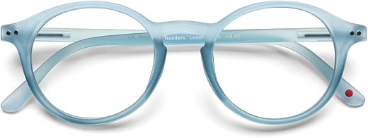 Blue Light Bloking Reader Glasses Loop Readers PC soft touch Blue Color - +1.00