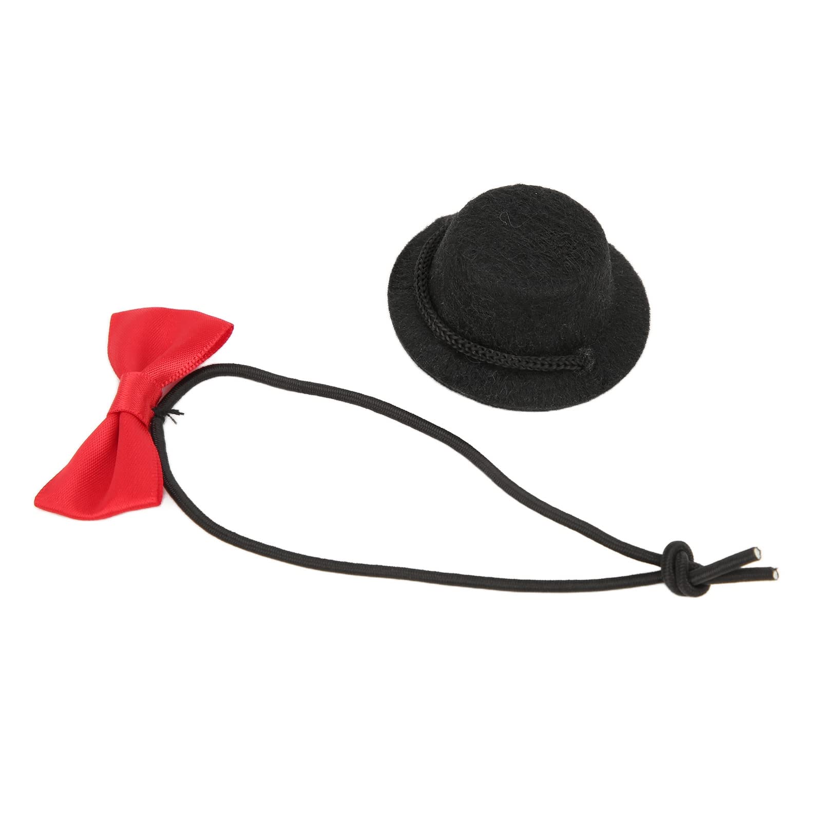 Reptile Hat and Bow Tie Set for Bearded Dragon,Hat with Red Bow Tie,Small,Valentine's Day Costume