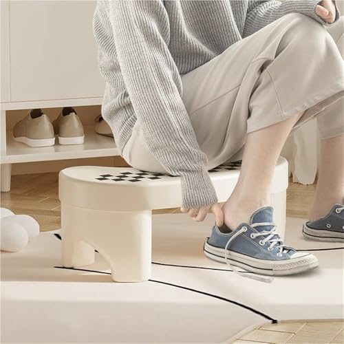 Repose-pieds portable blanc en plastique multifonction antidérapant - 5