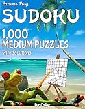 Famous Frog Sudoku 1,000 Medium Puzzles With Solutions: A Beach Bum Sudoku Series Book