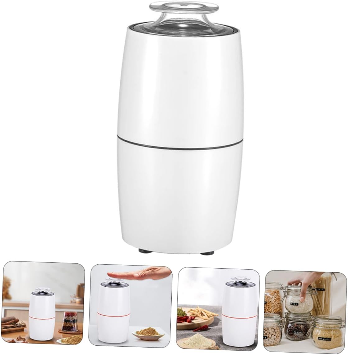 1pc Electric Coffee Bean Grinder Electric Grain Mill for Home Use Powerful Motor Skid-base Stability Nut Spice Grinding