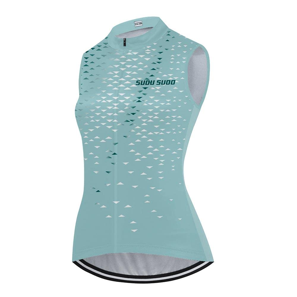 Women's Cycling Jersey Sleeveless Bike Vest Shirts Bicycle Clothing Biking Tank Tops Tights