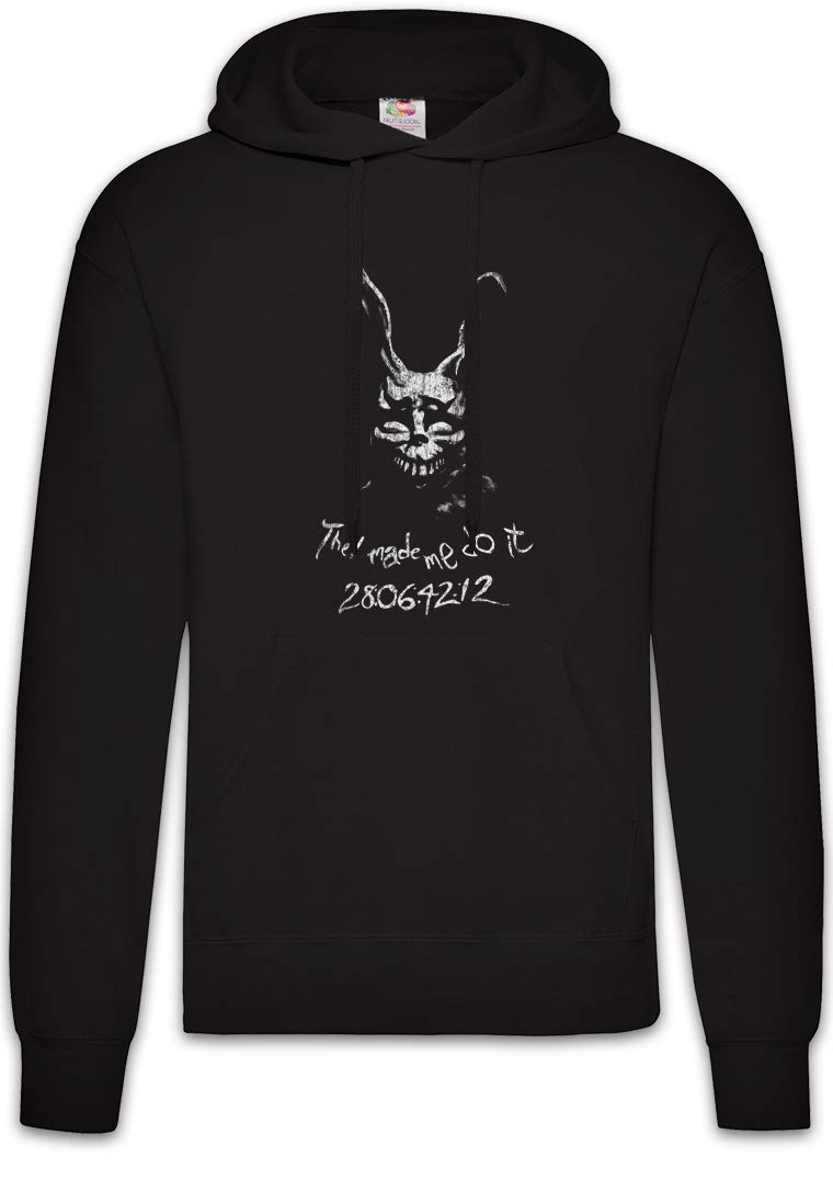 Urban Backwoods Frank The Rabbit Hoodie Hooded Sweatshirt Sweater Black Size L