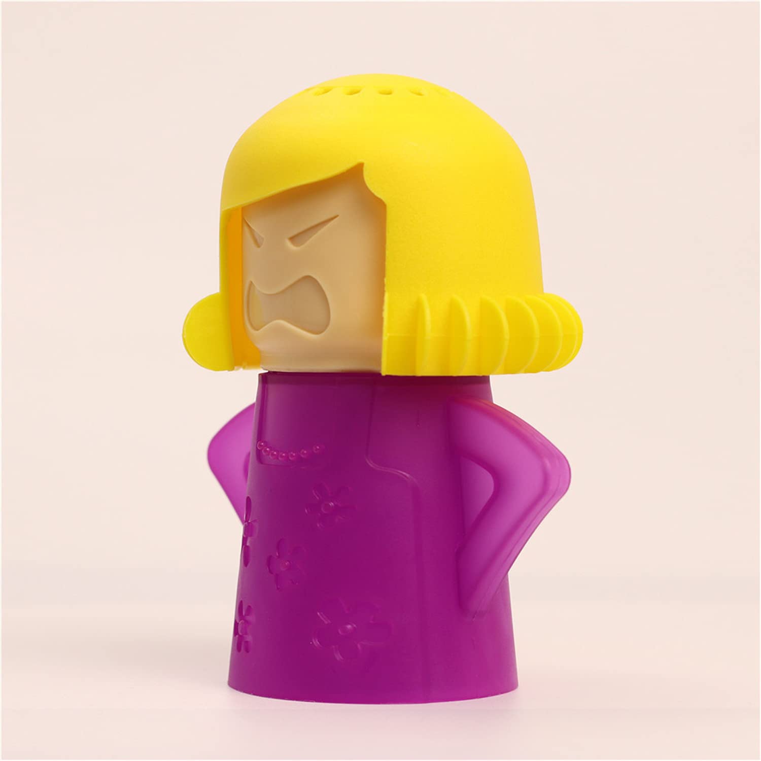 iFlyMars Asltw Angry Mom Microwave Oven Steam Cleaner, Clever Mama Microwave Cleaner, the Fun and Easy Way to Steam Clean Your Microwave, Cut Cleaning Time by Half (Purple) , 4.37 x 2.55 x 5.32