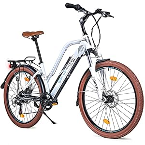 Bluewheel BXB85 Elektrische E-bike, 26 inch, voldoet aan de EU-kwaliteit, Top City e-bike + naafmotor, Shimano 7…