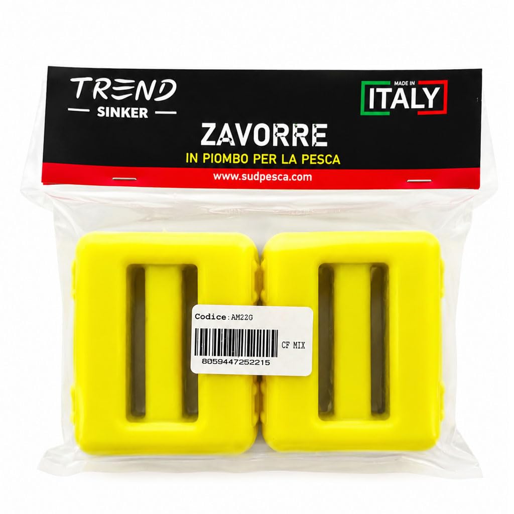 Plomb sub plastifié de 1 kg – lest sous-marin pour plongée, apnée et pêche en apnée, poids Sub ergonomique – Kit plomb sub de 1 à 6 kg fabriqué en Italie