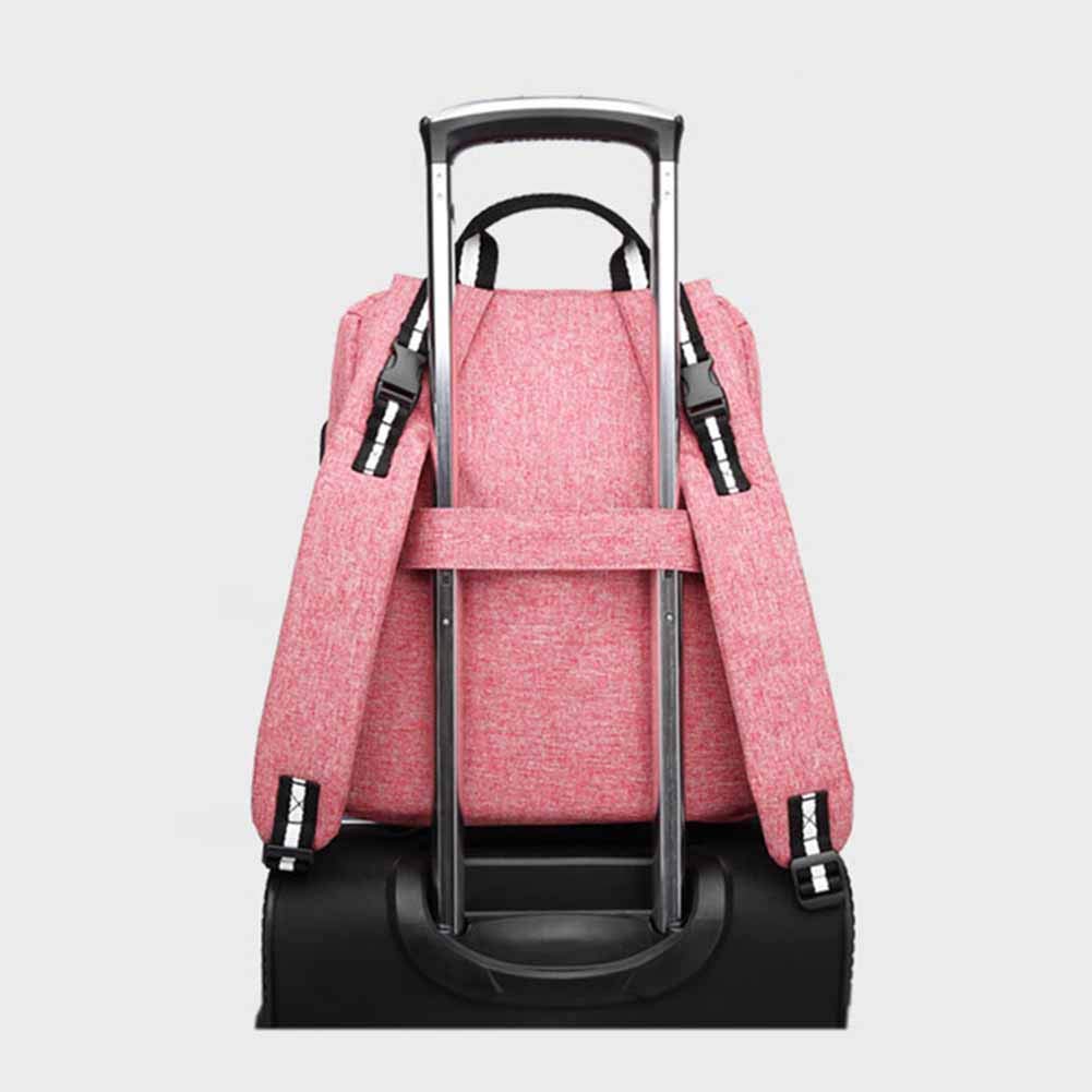 LAI HO 2019 New Oxford Panno Mummy Bag Bambino Multi-Function Grande capacità Madre Diaper Bag Bottiglia Zaino del Bambino Zaino Baby Care,Grigio