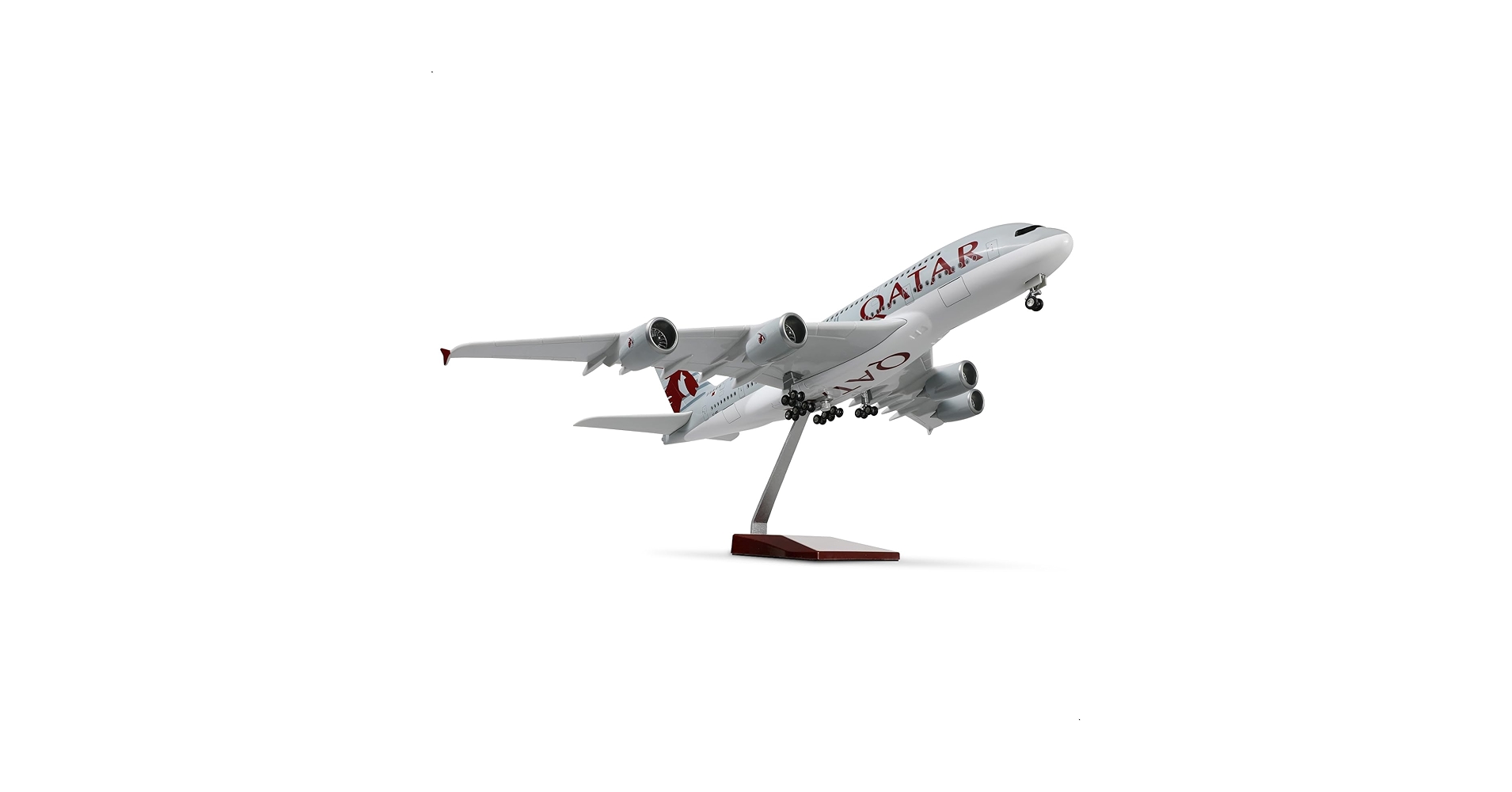 エアバスA380 巨大航空機模型✨カタールAirbus◢約45cm Amazon.co.jp: QOADXPC A380 模型 飛行機 飛行機 1/160スケール