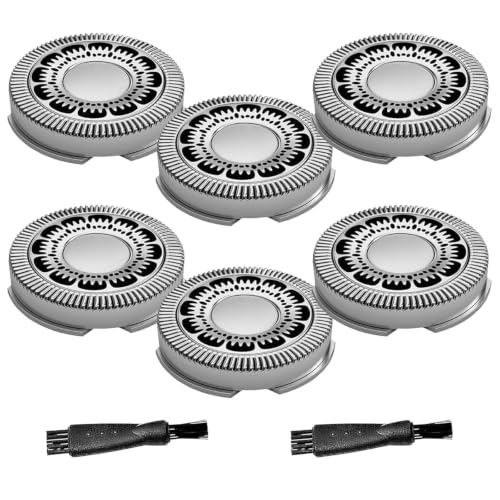 6Pack SH60 Replacement Heads Compatible with Phillips Norelco 6000 Series