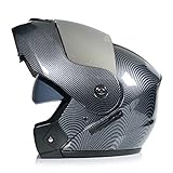 Fahrradhelm Abus Racing Motocross Helme Modularer Doppelobjektiv Carbon Helm Motorrad Helm Integralhelm Safe Flip Up-NO21_L.