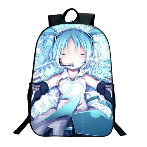 Cronell Story Mochila Unisex De Dibujos Animados Anime Hatsune Miku Imprimir Bolso Bandolera