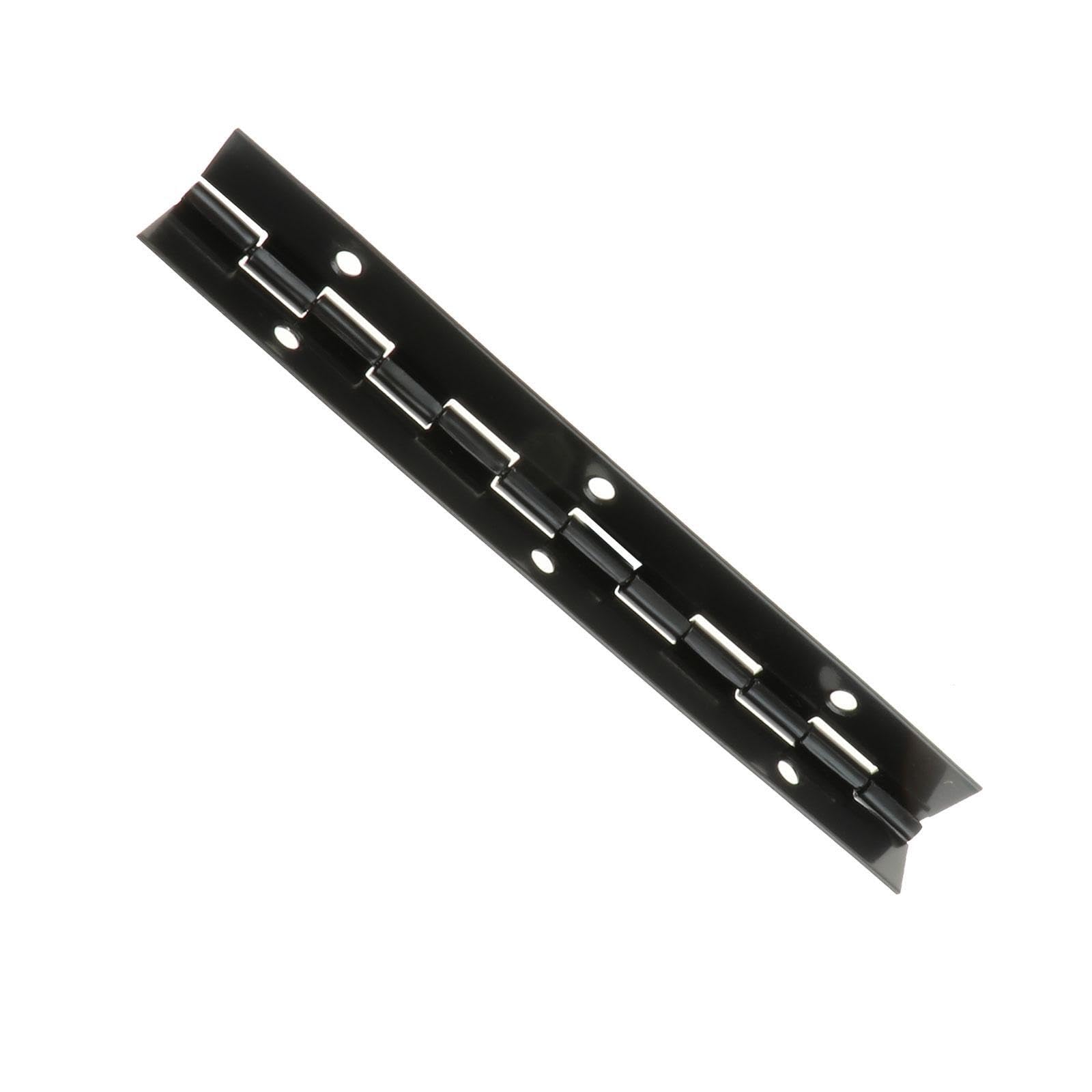 KTUXZCI Heavy Duty Continuous Piano Hinges in Stainless Steel Sturdy Cabinet and Furniture Applications with Installation Holes Heavy Duty Piano Hinge with Holes for Cabinet, Black, 150x30x1mm