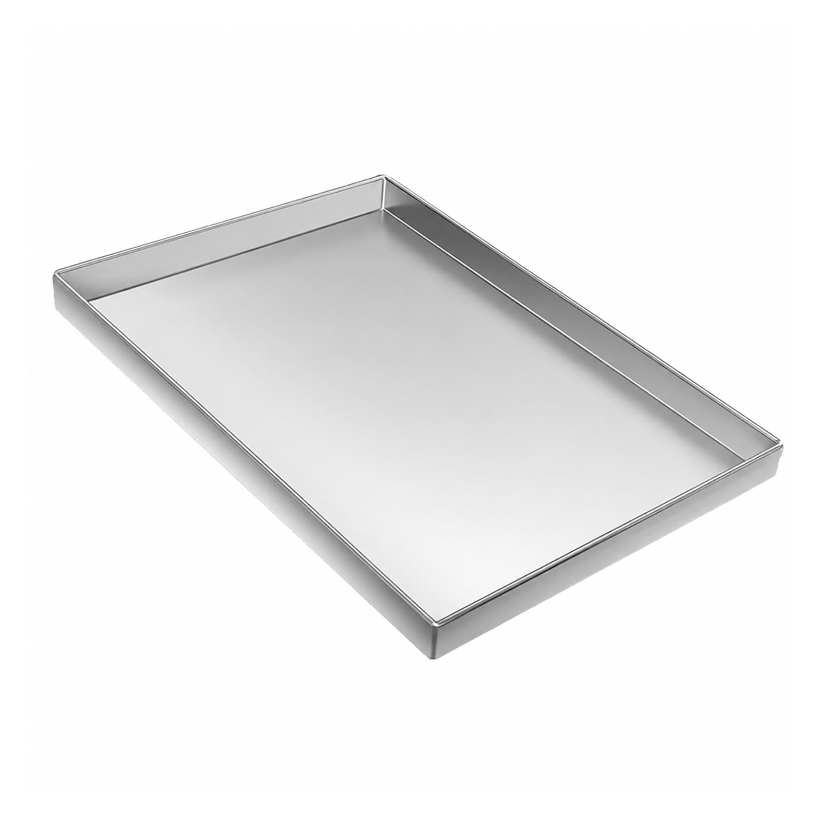 Bandeja De Acero Inoxidable 304, Bandeja De Goteo Utilitaria Y Antioxidante Con Bordes Elevados Para Cocina, BañO, EstacióN De Café Y Organizador De Encimeras(50x30cm/20x12")