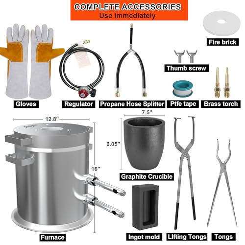 Nelyrho-20KG-Large-Propane-Melting-Furnace-Kit-with-Two-Crucible-Tongs-Full-Stainless-Steel-Foundry-Kiln-Smelting-Gold-Silver-Copper-Aluminum-Metal-Recycle-Smelting-Forge-Casting-Tool