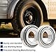 2 Satz passend für 1’’ Achsen Trailer Radnabenlager, L44643/L44610, 1.000 ID, 1.980 OD, 0.580 Width，12192TB Seal OD 1.980’’, Staubschutz und Splint.