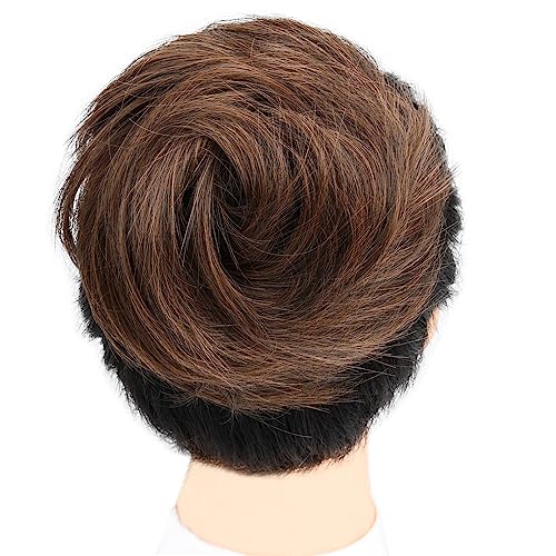 BOBIYA Messy Buns Hair Pieces Hair Scrunchies for Women Synthetic Ponytail Bun Extensions (Copper Brown) - Image 4
