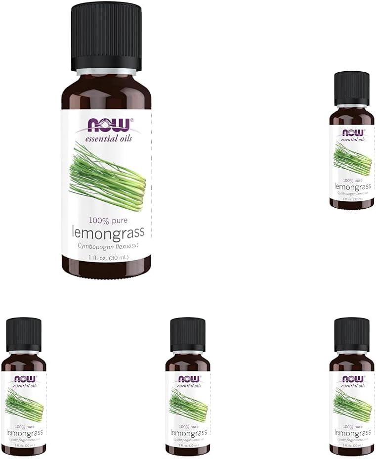 Lemongrass Essential Oil, steam distilled, 100% pure ( NOW Foods )