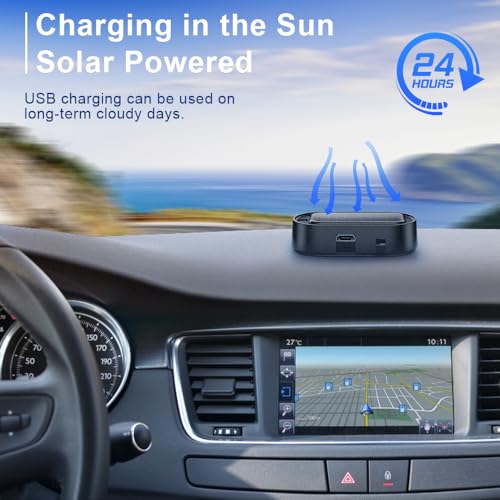 image for ELECTOP Car Solar Power Simulated Dummy Alarm, Anti-Theft LED Flashing