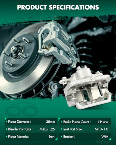 Image of SCITOO 19B6026 Rear Right Passenger Side Brake Caliper Fits For Acura For TL 2009-2014, With Bracket,1PC