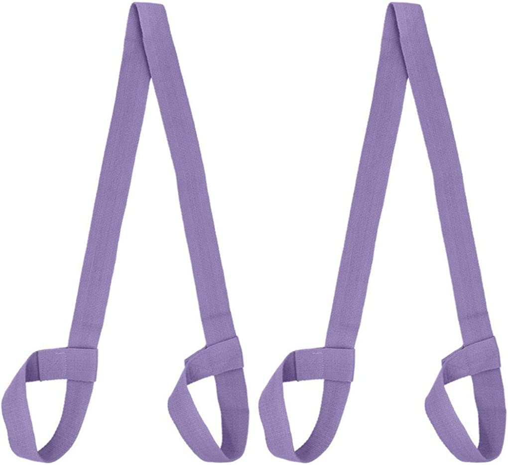 Durable Yoga Mat Harness Strap Sling, Yoga Mat Carrying Strap - Lavender 2pcs