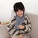 Piewag Kids Toddler Scarf Winter Warm Knit Scarves Neck Warmer Fashion Solid Color Scarf for Boys Girls Grey