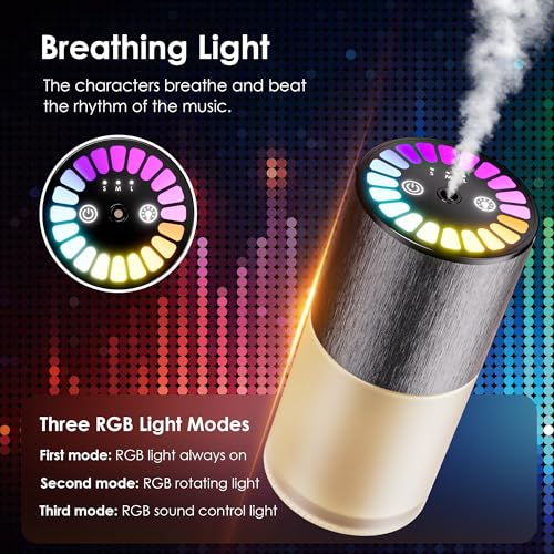 Image of Car Air Freshener, Car Fresheners Long Lasting, Auto On /Off, 3 Adjustable Modes for Custom Scent Intensity, 150mL Large Capacity, Diffuser with RGB Music Syncing Light (Cologne)