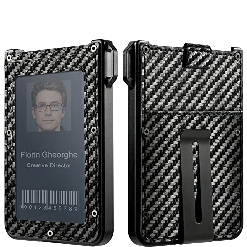 Portefeuille Homme en aluminium avec pince à billets et 11 emplacements cartes