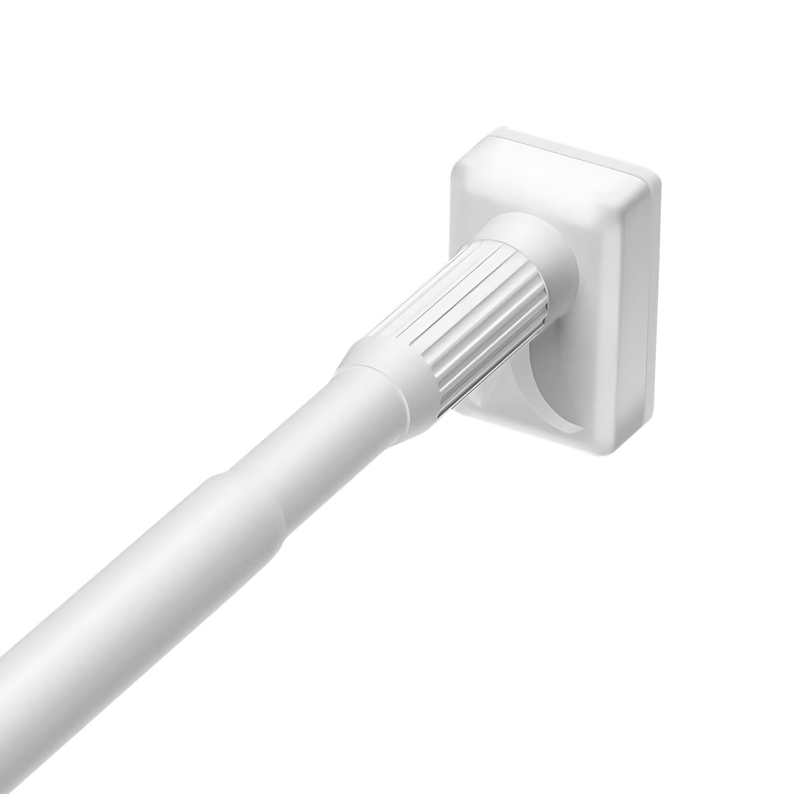 GLDYTVF Adjustable Shower Curtain Rod 40-350cm Tension Rod for Bathroom & Kitchen No Drill Installation Expandable Telescopic Curtain Pole (White 70-120cm/27-47)