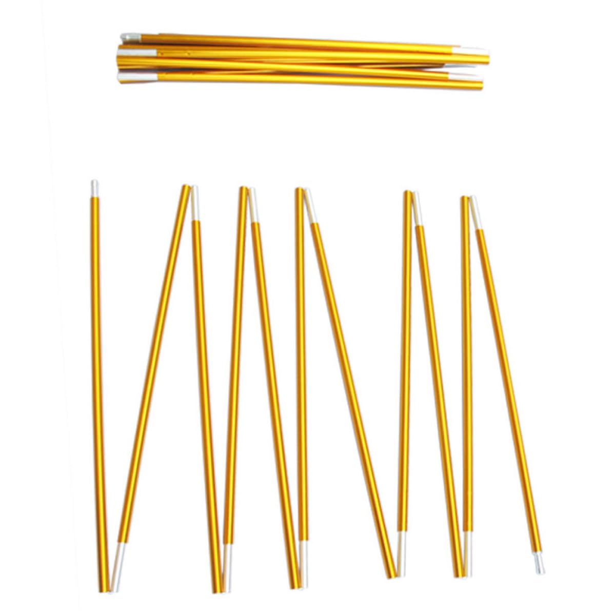 GLEAVI 2 Stück Leichte und Verschleißfeste Zeltstange aus Aluminiumlegierung 8,5mm 3,6m für Angeln und Outdoor Reisen Tragbares Campingzubehör