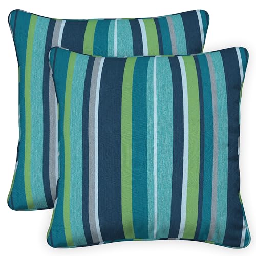 Honeycomb Outdoor Square Toss Pillow Cover Set, 18