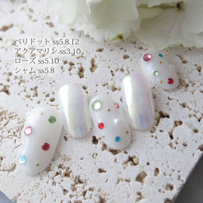 ネイルパーツ saoma Amazon.co.jp：ネイルパーツ ガラスラインストーン シャム SS16 約30粒