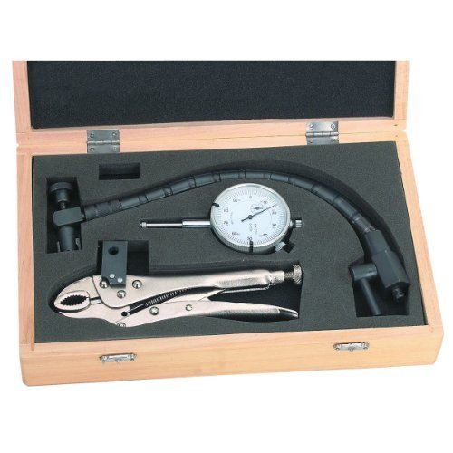 Clamping Dial Indicator with Wood Storage Case
