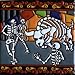 6x6 Running of the Bulls. Day-Of-The-Dead Clay Tile