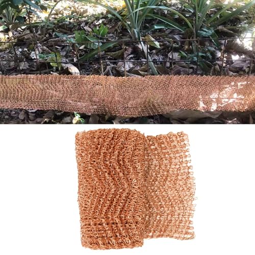 5 Inch x 19.7 Feet Copper Mesh Roll, Roll Vapor Filters Copper Fill Fabric Keep Rodent OutSnail Trap Proof Copper Knitted Wire Mesh