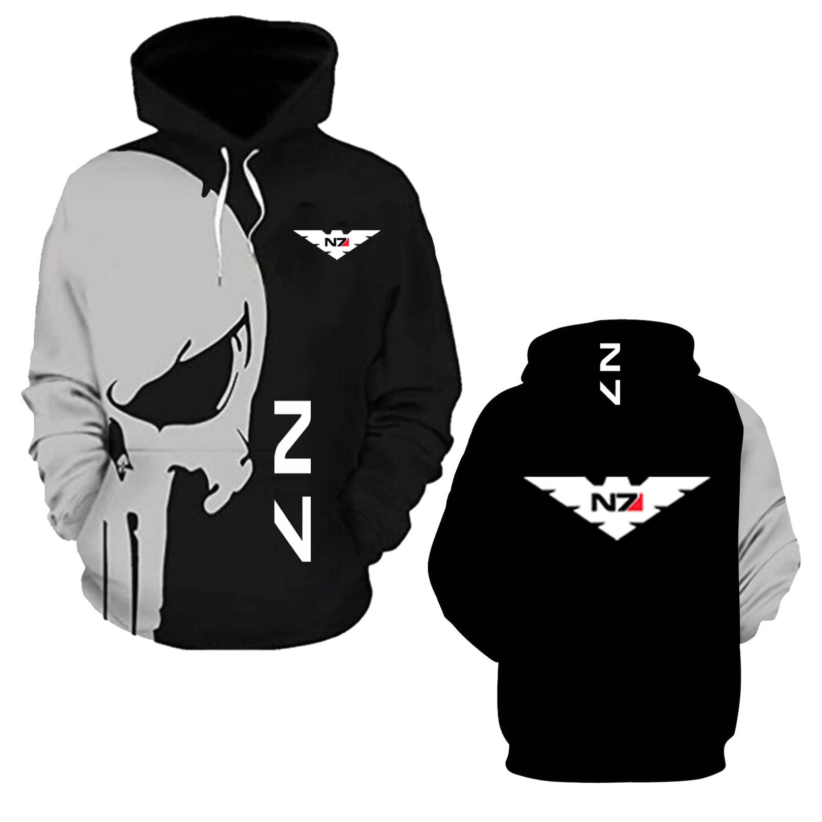 LPPALsjd Men Long Sleeve Hoodies for N..7 Sport Coats Hooded Sweatshirt 3D Tops Hoody Pullover Outwear Spring Autumn Jackets Printing Tracksuit-F||3x_l