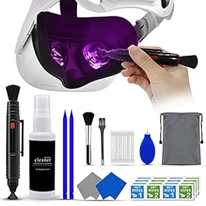 VR Headset Cleaning Kit, VR Lens Cleaner, Lens Pen Cleaner Kit for Oculus Quest 2/Hololens 2/Xbox/PS4/Wii, Cleaning kit…