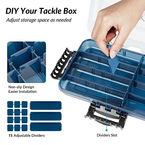 Boîte d'appâts de pêche THKFISH 3600 valise étanche - 4