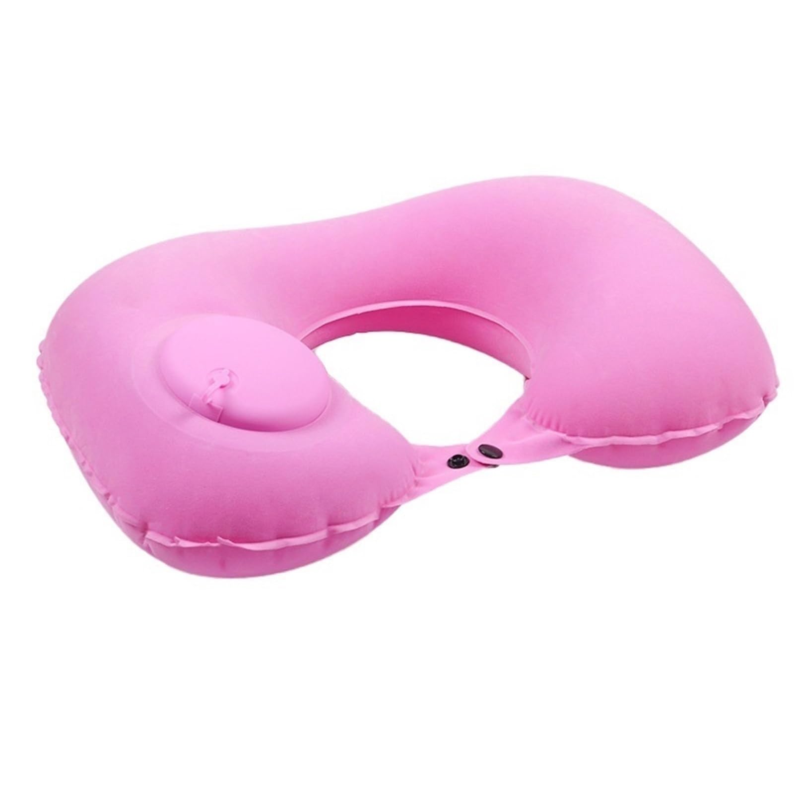 LJWDYS Inflatable Neck Pillow, Sleeping Travel Pillow for Airplane, Car, Office and Home(Pink-A)