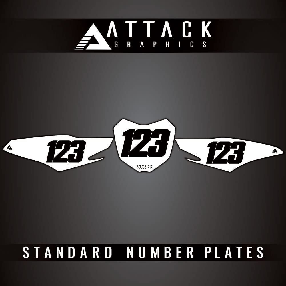 Attack Graphics Number Plate Backgrounds For Honda CRF125F 2014