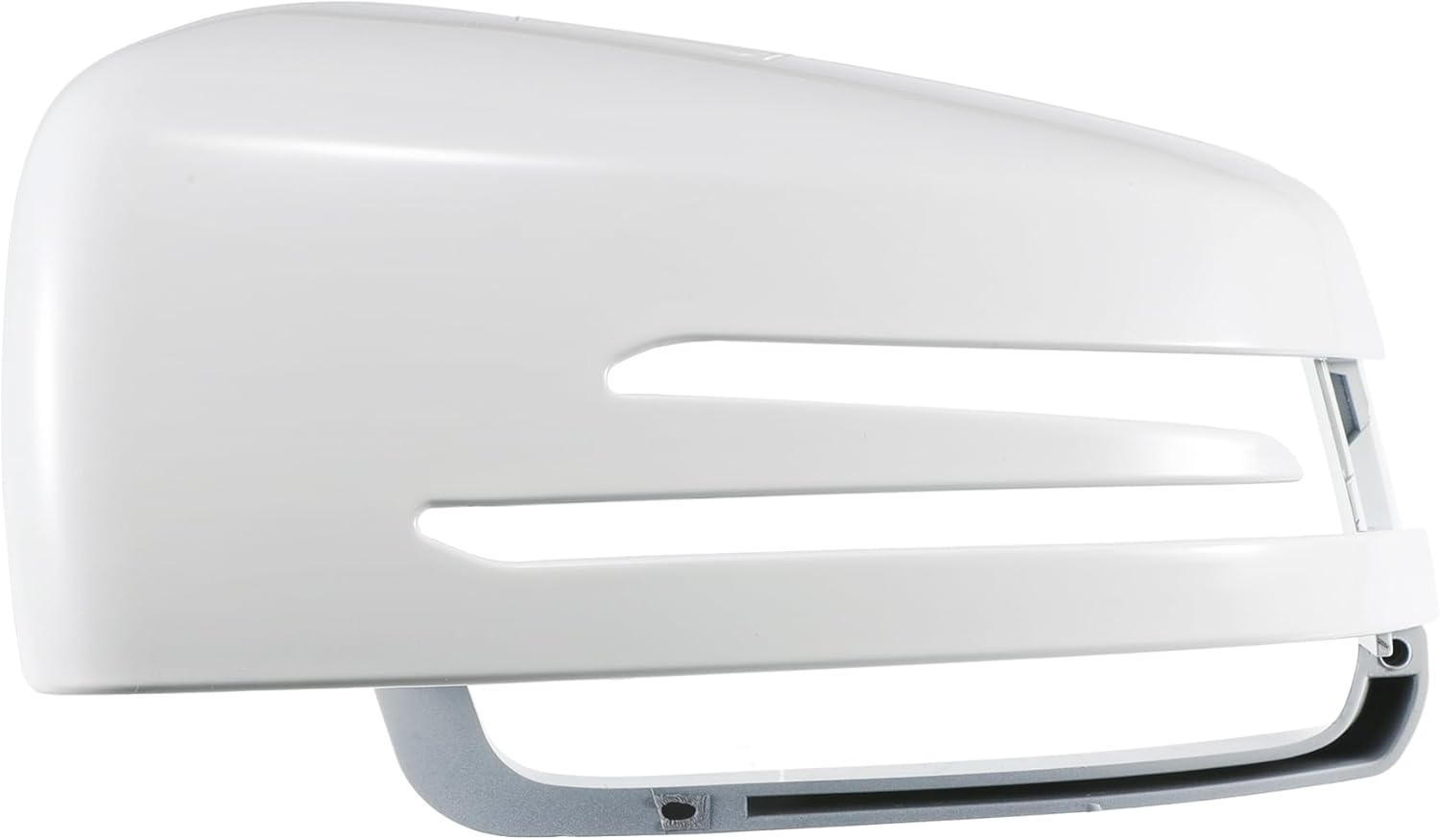 X AUTOHAUX Car Rear View Left Driver Side Mirror Cover Cap Replacement White for Mercedes Benz a Class W176 B Class W242 W246 C Class E Class W212 E200 E220 Mirror Guard Covers Exterior Trims