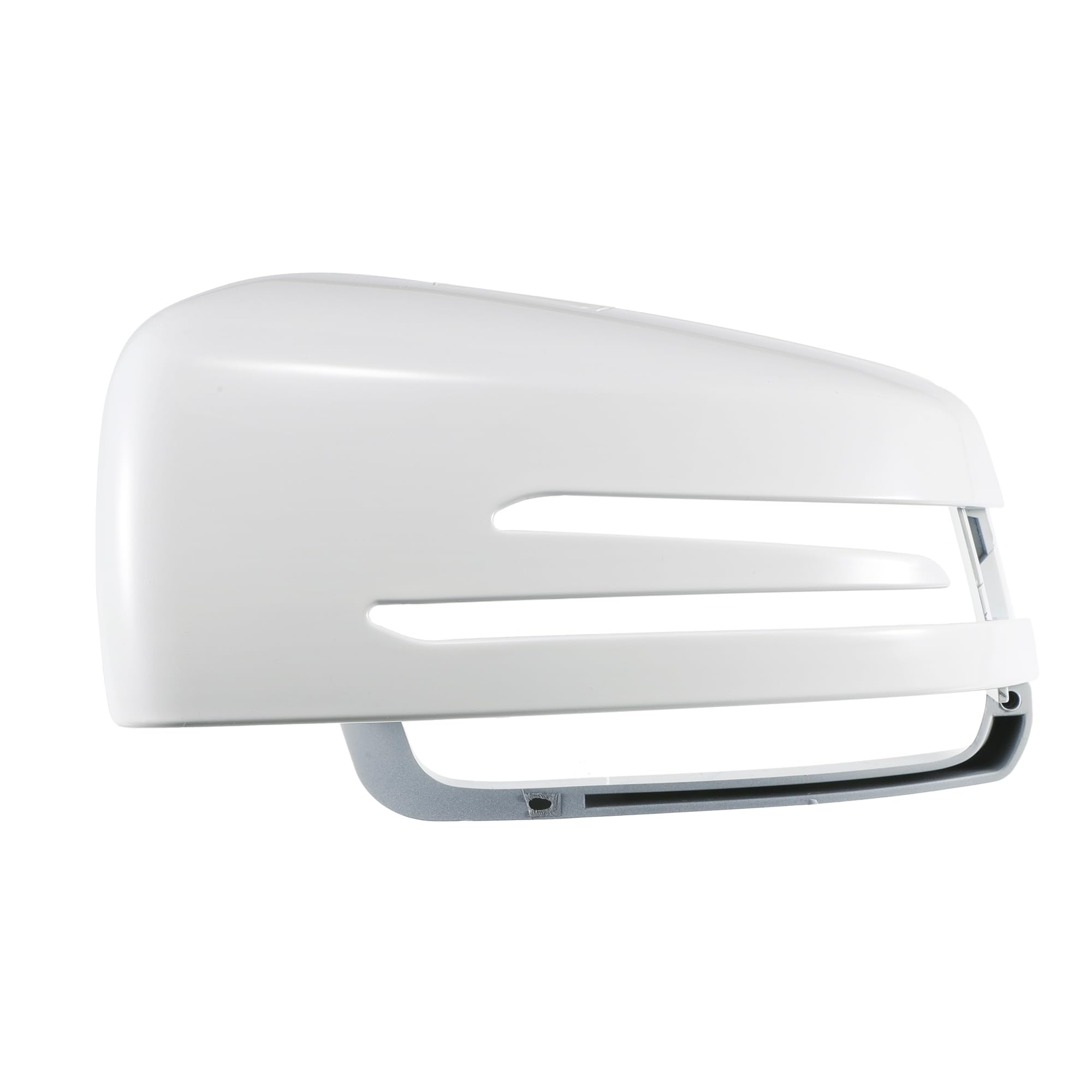 X AUTOHAUX Car Rear View Left Driver Side Mirror Cover Cap Replacement White for Mercedes Benz a Class W176 B Class W242 W246 C Class E Class W212 E200 E220 Mirror Guard Covers Exterior Trims