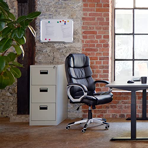 TecTake Lavagna magnetica bianca con 12 magneti