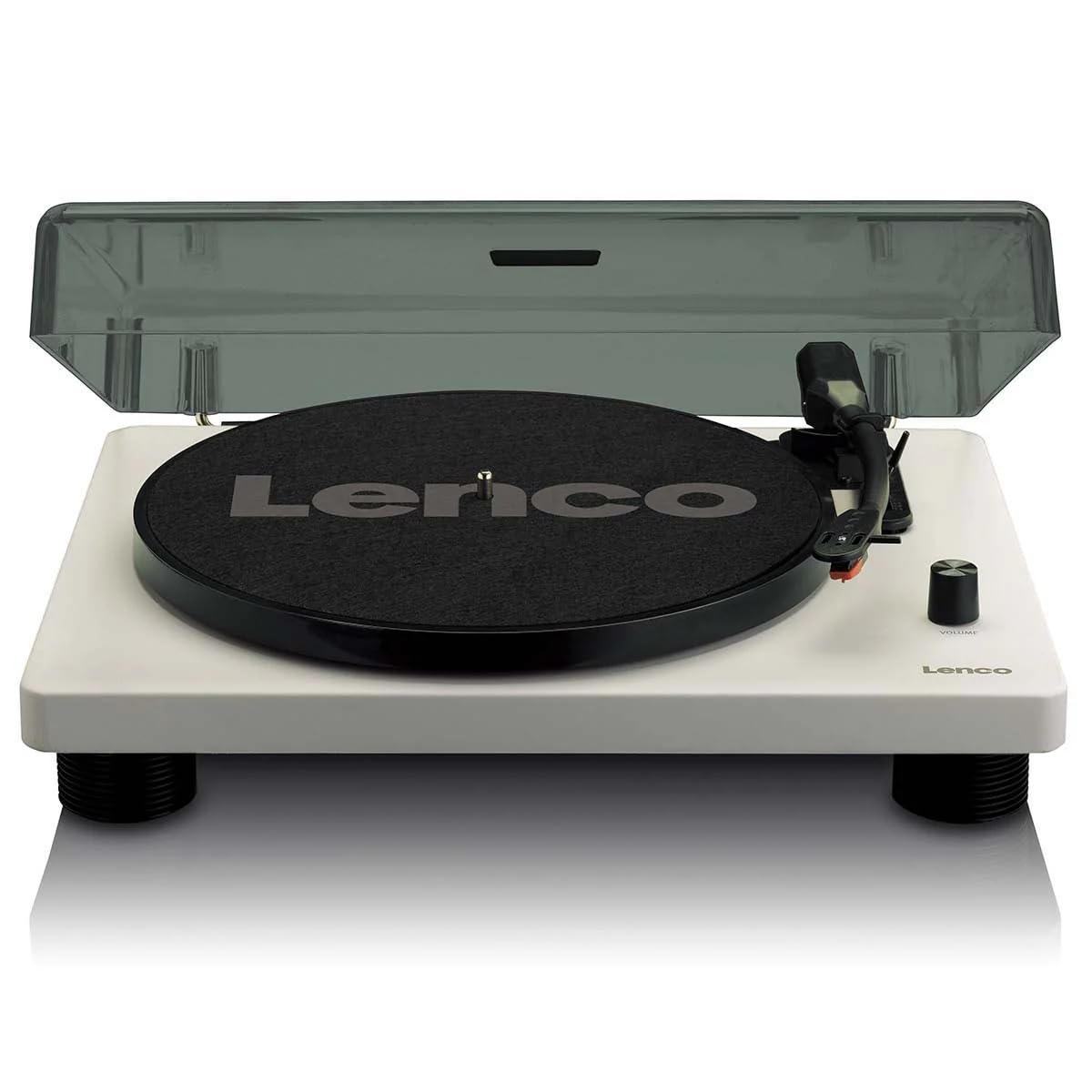 Lenco Ls-50 Grey 33, 45 & 78 RPM Semi-Automatic Belt Drive USB Turntable for Vinyl with Built in Stereo Speakers, Integrated Stereo Pre-Amplifier Ceramic Cartridge Includes Spare Stylus Record Player-image-43