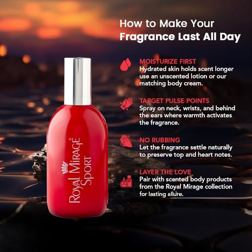 Image of Royal Mirage Sport Eau De Cologne | All-Day Freshness | Luxury Perfume | Floral & Woody Notes | Post-Gym EDC | Energizing Scent | Unisex Perfume | Gift for Man and Woman | 120ml