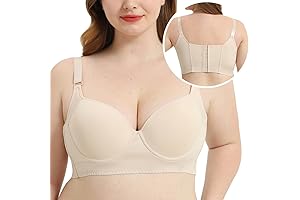 Woobillybra Women Deep Cup Bras, Wide Back Band Smoothing Bras for Back...