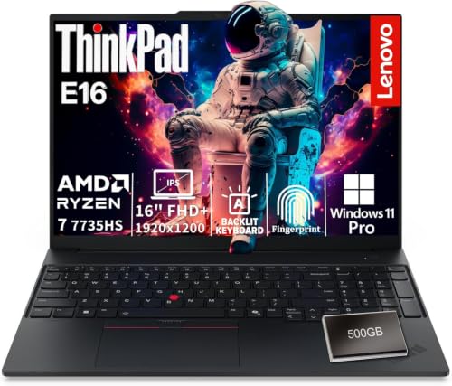 Lenovo ThinkPad E16 AMD Ryzen 7 7735HS 16GB DDR5 1TB SSD + 500GB HDD Laptop - image 1